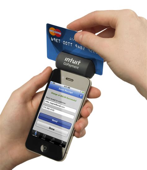 Apply for credit card today. Intuit launches new GoPayment mobile credit card swiper