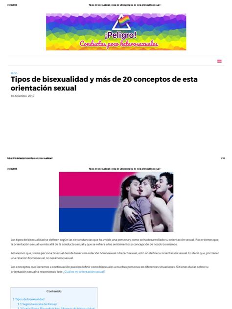 Tipos De Bisexualidad Y Más De 20 Conceptos De Esta Orientación Sexual Pdf Bisexualidad Lgbt