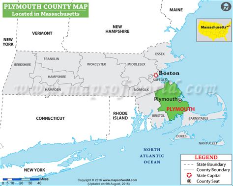 Plymouth County Map Massachusetts