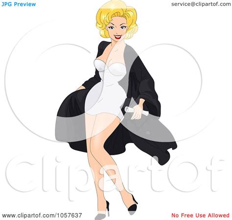 Royalty Free Vector Clip Art Illustration Of A Retro Blond