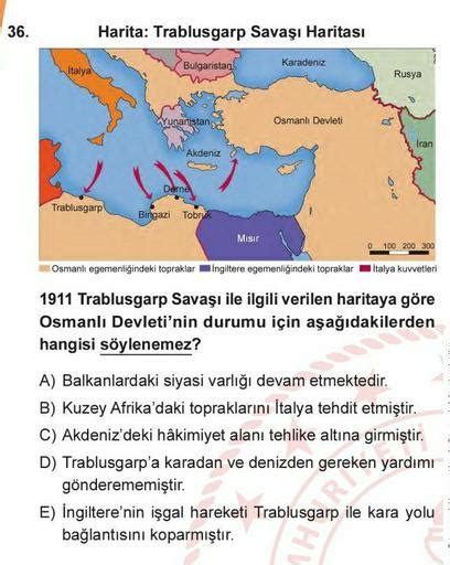 36 Harita Trablusgarp Savaşı Haritası İtalya Bulgari Tarih