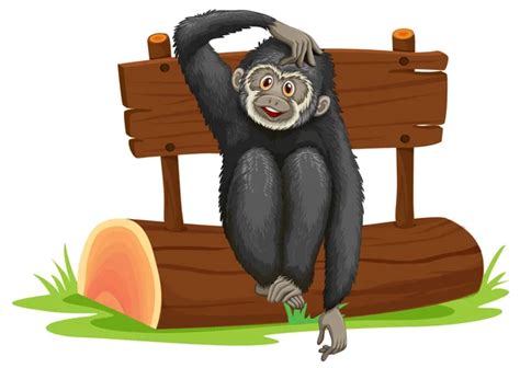 ᐈ Cartoon Gibbon Stock Vectors Royalty Free Gibbon Illustrations
