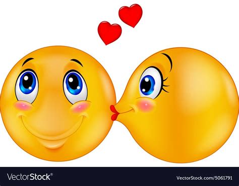 Illustration Of Kissing Emoticon Download A Free Preview Or High