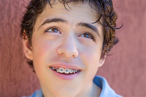 Young Boy With Braces Stock Photo Image Of Dental Mouth 67436252