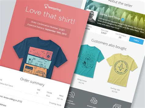 Order Confirmation Email By Kyle Anthony Miller For Teespring On Dribbble