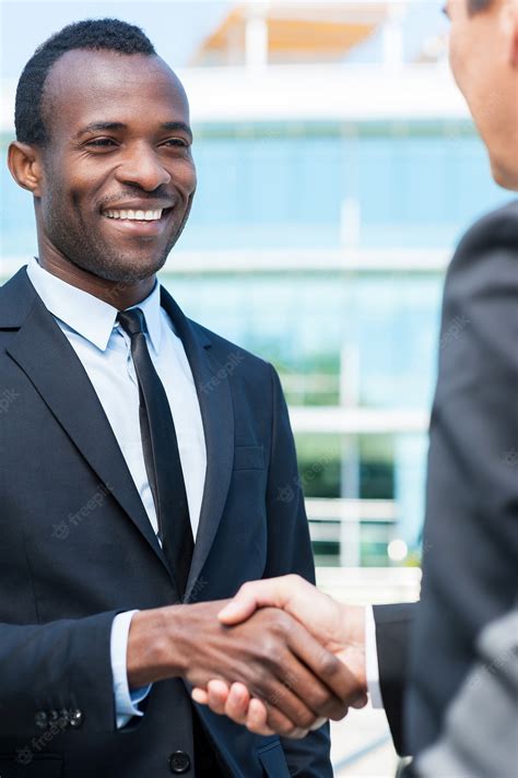 Premium Photo Business People Shaking Hands Two Business Men Shaking