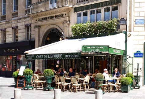 The Vintage Cafe De Belle Epoque Paris France Editorial Photography