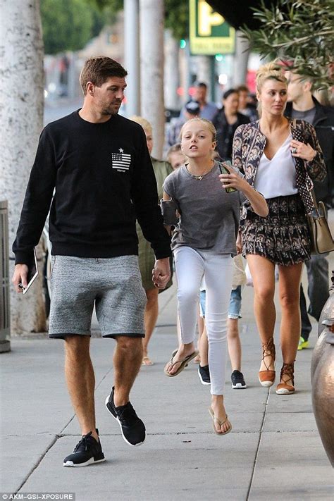 Alex Gerrard Steps Out With Steven And Babe Babes For Lunch Alex Gerrard Steven Alex G