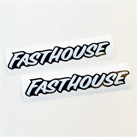 Fasthouse Stickers X4 Vinyl Die Cut Decal Mx Moto Mtb Ebay