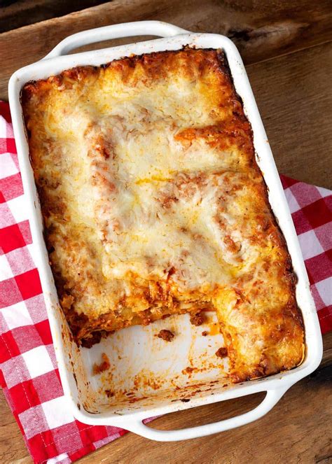 Classic Homemade Lasagna Retro Recipe Box