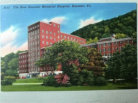 Vintage Postcard 1930 1945 New Roanoke Memorial Hospital Roanoke Va