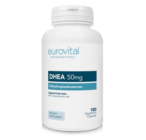 Dhea 50mg 180 Capsules Eurovital Dietary Supplements