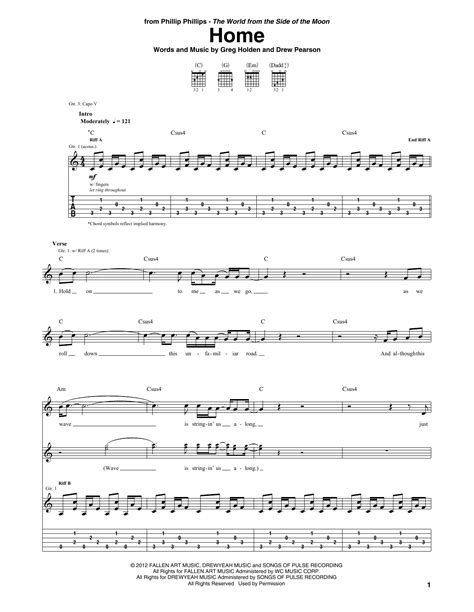 Learn guitar chords with chordbook. Home Sheet Music | Phillip Phillips | Guitar Tab