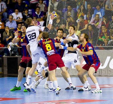 Fc barcelona handball clasificado final four ehf champions league 2014/15. Handball match FC Barcelona vs Kiel - Stock Editorial ...