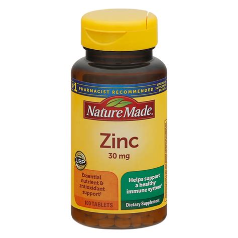 Save On Nature Made Zinc 30 Mg Dietary Supplement Tablets Order Online Delivery Giant