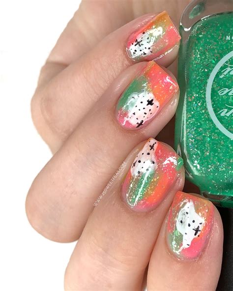 Easy Abstract Nail Art For Summer — 25 Sweetpeas