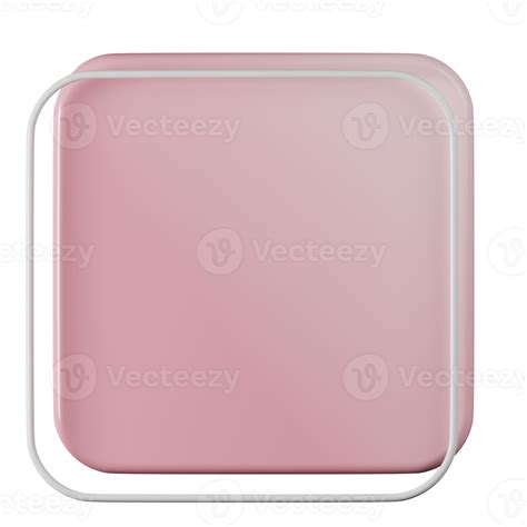 Square Shape Pink Gradient 3d Rendering 29752739 Png