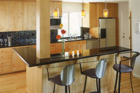 Hibachi grill, flat top grill. Custom Contemporary Kitchen Cabinets - Alder Wood Java ...