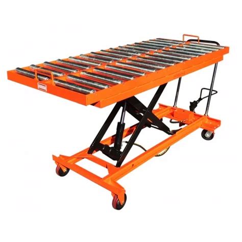 Hydraulic Manual Roller Top Scissor Lift Table Buy Roller Conveyor