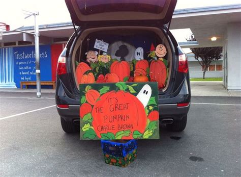 Its The Great Pumpkin Charlie Brown Trunk Or Treat 2014 Diy