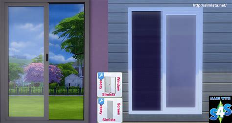 Breezy Open Window And Fly Screen Set At Simista Sims 4 Updates