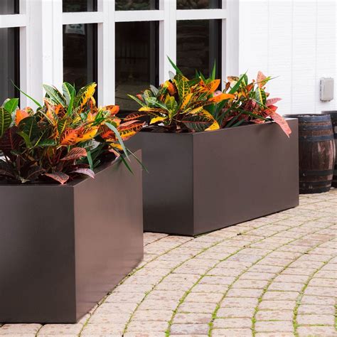 Extra Large Square Plastic Planters For Outside Okejely Garden Plant