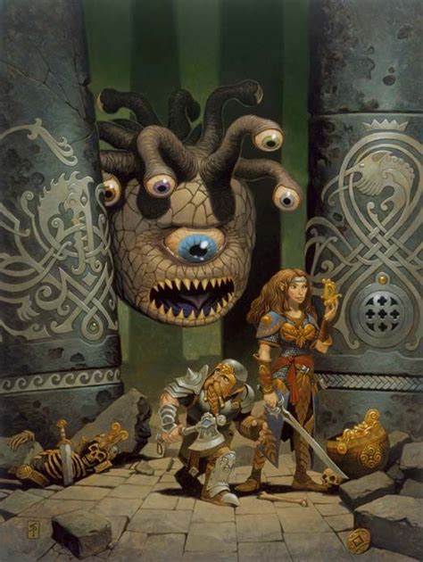 Behold A Beholder Dungeons And Dragons Art Fantasy Illustration