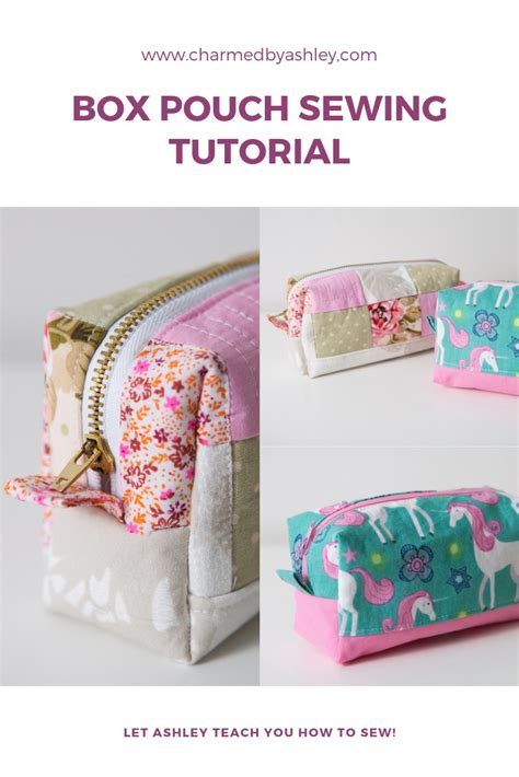 Box Pouch Sewing Tutorial Charmed By Ashley