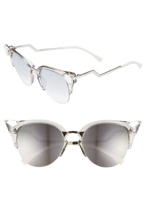 Fendi Crystal 52mm Tipped Cat Eye Sunglasses Nordstrom