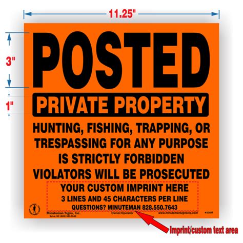 Posted Private Property Sign Semi-Rigid Aluminum | MINUTEMAN SIGNS