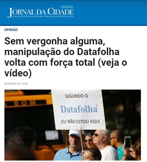 Jornal Da Cidade Online Cita Pesquisa Realizado Pela Paraná Pesquisas Paraná Pesquisas