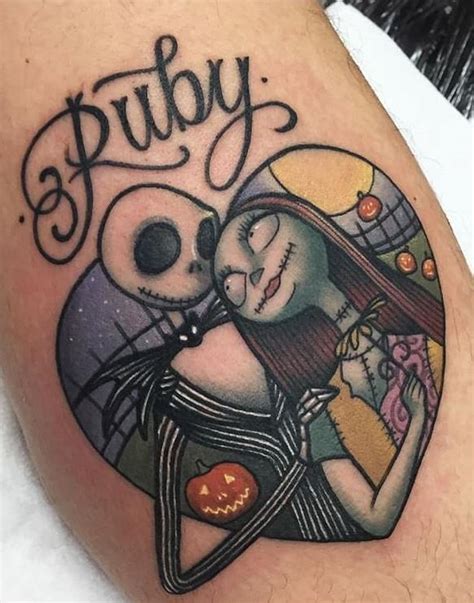 The Nightmare Before Christmas Tattoos Jack And Sally In 2020