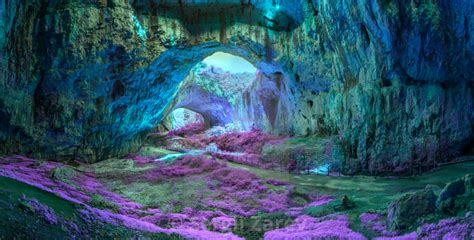 Mystical Cave In Bright Fantastic Colors By Sergii Zarev Us332 In