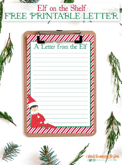 Printable Elf Letter Template