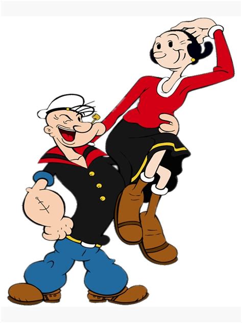 Popeye And Olive Oyl Classic Poster For Sale By Sabrina5486021
