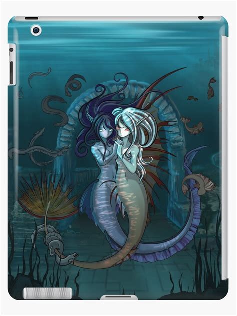 Anime Mermaid Girls Fantasy Art Ipad Case And Skin By