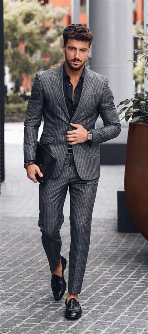 10 Dapper Grey Suits Youll Fall In Love With Classy Suits Classy Outfits Men Mens Trendy