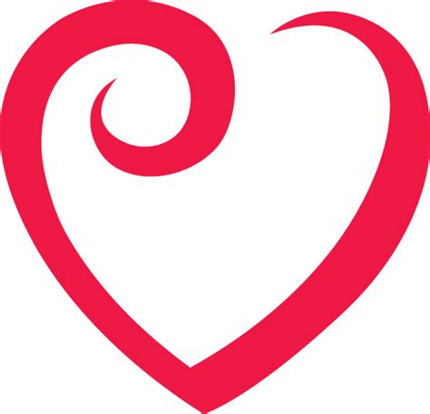 Download Red Outline Heart Png Image For Free