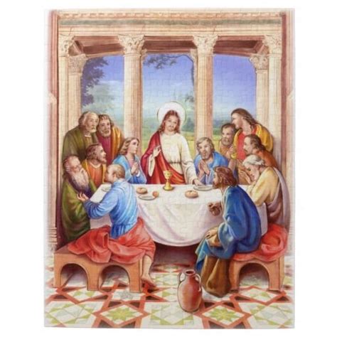 Activity pads, building kits, collectible toys, puppets Last supper puzzle, Sainte Cène, Última ceia,