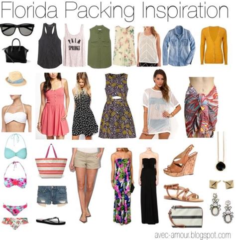 Florida Packing Inspiration Board Florida Outfits Vacation Outfits Travel Outfits Summer