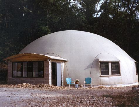 More and more people are realizing that these round dwellings are not only beautiful the econodome building is also clad on the exterior with composite cement sheeting. At Home in Jasper, Arkansas | Monolithic Dome Institute