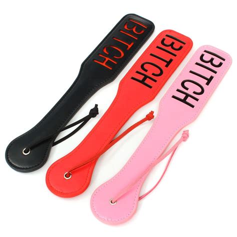 Bdsm 32cm Length Pu Leather Sex Whip Spanking Paddle Beat Whip Adult