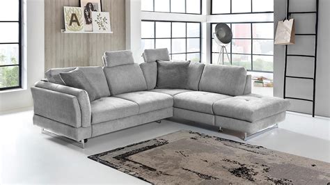 Dieses sofa wird daher der perfekte platz zum plaudern, lesen, fernsehen oder einfach nur entspannen sein. Ecksofa SUNSHINE Wohnlandschaft Sofa Polstermöbel in grau ...