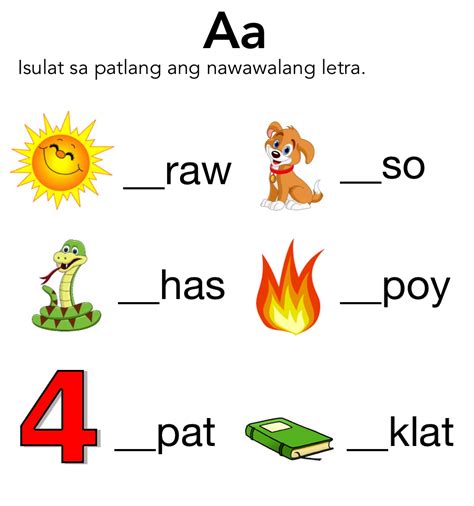 Patinig At Katinig Worksheets Preschool Grade 1 Sheets Abakada Ph