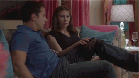 Holding a hand mirror, sit in a comfortable chair with one leg propped up on the bed or couch. Girls Hbo Kiss GIF - Find & Share on GIPHY