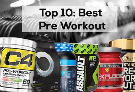 Top 10 Best Pre Workout Supplements 2019 Muscle Plus