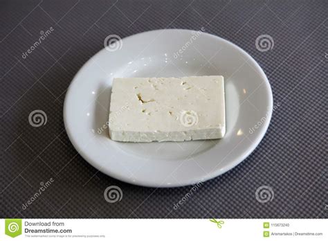 De Griekse Witte Kaas Van Feta Stock Foto