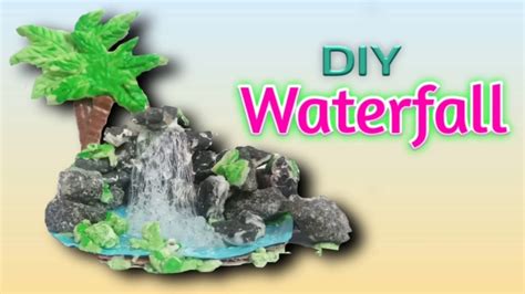 Diy Hot Glue Waterfall Tutorial Home Decor Showpiece For Home Decoration Youtube