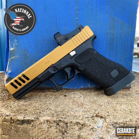 Two Toned Custom Glock 17 Handgun By Justin Moores Cerakote