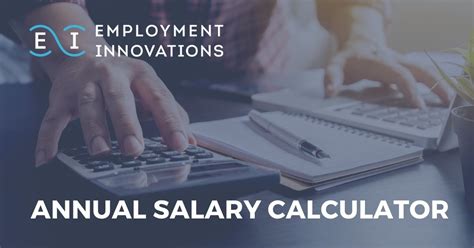 Annual Salary Calculator Employment Innovations